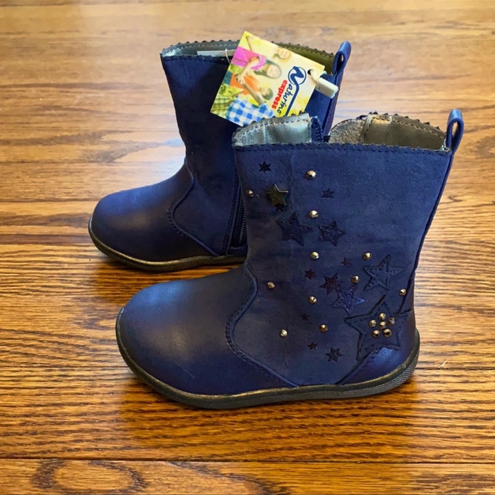 🌟Naturino toddler girls navy boots-NWOT🌟